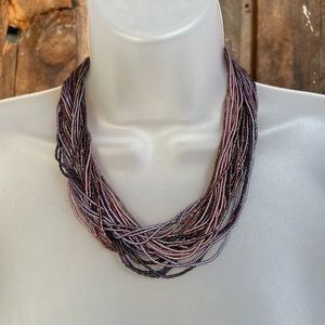 Purple Beaded Necklace